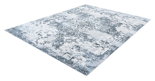 Washable Navy Blue 7' 10 x 10' Kamala Washable Rectangle Area Rug Easy to Clean Stain Resistant & Durable 100% Polyester Spill-Friendly Carpet for Sale at Rug Engine