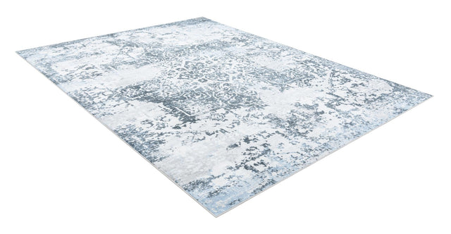 Washable Navy Blue 7' 10 x 10' Kamala Washable Rectangle Area Rug Easy to Clean Stain Resistant & Durable 100% Polyester Spill-Friendly Carpet for Sale at Rug Engine