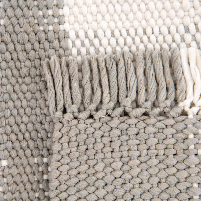 Washable Gray 7' 10 x 7' 10 Eco Plaid Indoor Outdoor Washable Square Area Rug Easy to Clean Stain Resistant & Durable Weather Resistant for Patio, Deck, Terrace, Balcony, Porch 100% Recycled Plastic Bottles Carpet Mat for Sale at Rug Engine