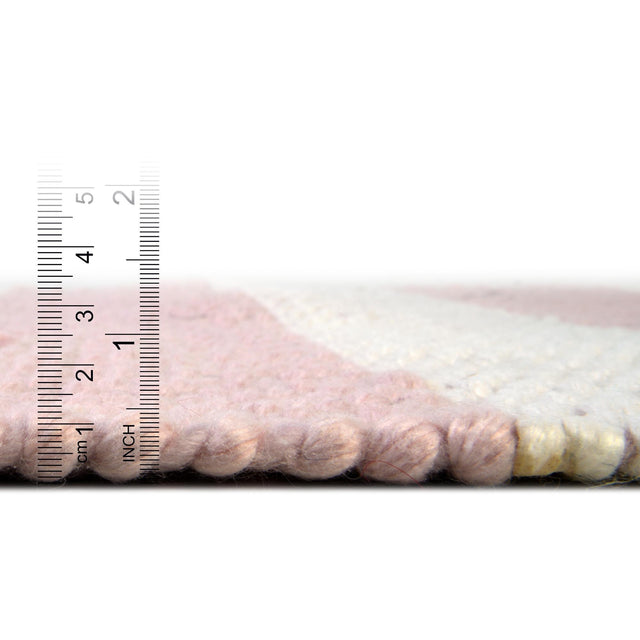 Washable Pink 7' 10 x 7' 10 Eco Plaid Indoor Outdoor Washable Square Area Rug Easy to Clean Stain Resistant & Durable Weather Resistant for Patio, Deck, Terrace, Balcony, Porch 100% Recycled Plastic Bottles Carpet Mat for Sale at Rug Engine