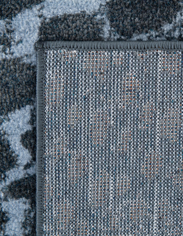 Washable Navy Blue 6' 1 x 9' Kamala Washable Rectangle Area Rug Easy to Clean Stain Resistant & Durable 100% Polyester Spill-Friendly Carpet for Sale at Rug Engine