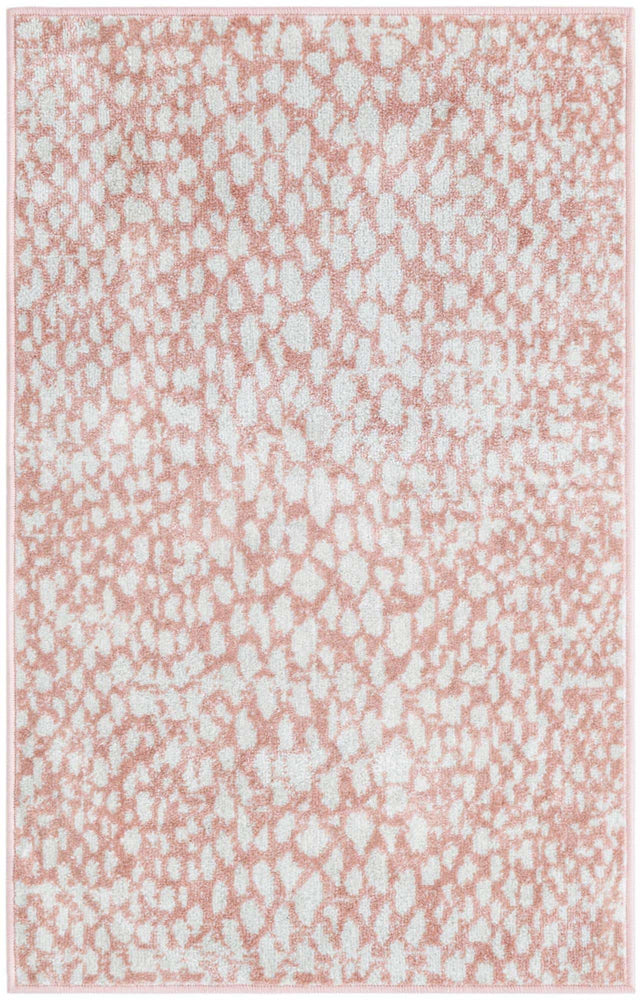 Washable Rose Pink 2' x 3' 1 Kamala Washable Rectangle Area Rug Easy to Clean Stain Resistant & Durable 100% Polyester Spill-Friendly Carpet for Sale at Rug Engine