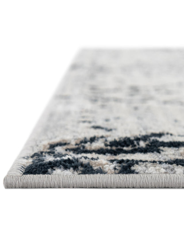 Washable Black and White 5' 3 x 5' 3 Kamala Washable Square Area Rug Easy to Clean Stain Resistant & Durable 100% Polyester Spill-Friendly Carpet for Sale at Rug Engine