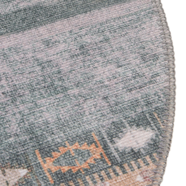 Washable Green 2' x 3' 1 Timeless Oval Area Rug Easy to Clean Stain Resistant & Durable Traditional Classic Vintage Design Carpet for Sale at Rug Engine