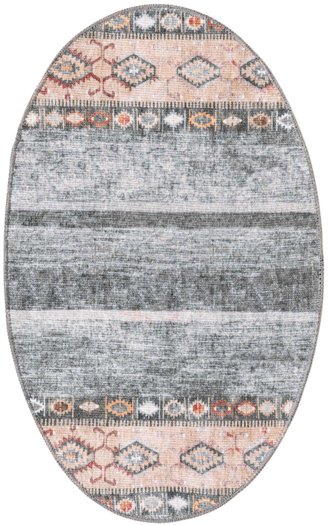 Washable Green 2' x 3' 1 Timeless Oval Area Rug Easy to Clean Stain Resistant & Durable Traditional Classic Vintage Design Carpet for Sale at Rug Engine