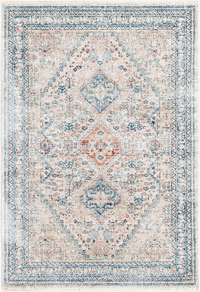 Multicolor 2' x 3' 1 Newport Rectangle Area Rug 100% Polypropylene Traditional Distressed Classic Contemporary Carpet for Home Decor for Sale at Rug Engine