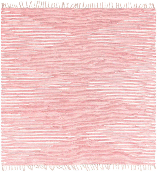 Rose 7' 1 x 7' 1 Chindi Cotton Square Area Rug Interior Design Home Decor Carpet Mat for Sale at Rug Engine