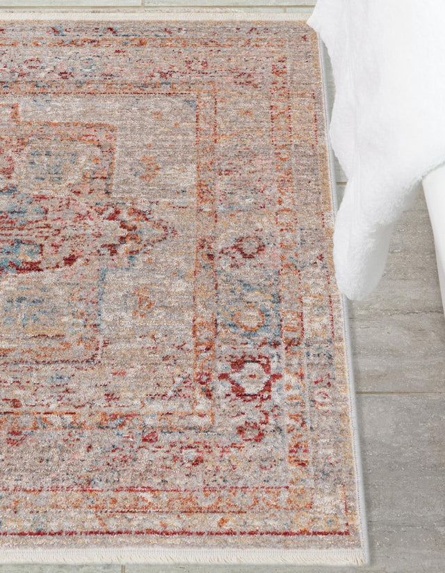 Multicolor 3' 11 x 3' 11 Noble Square Area Rug 100% Polyester Traditional Distressed Classic Contemporary Carpet for Home Decor for Sale at Rug Engine