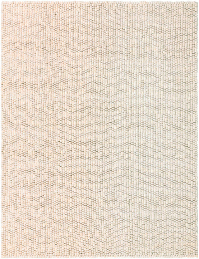 Ivory 9' x 12' Felt Ball Rectangle Area Rug Stunning All Natural 100% Wool Luxury Hand Woven Carpet for Modern Home Interiors Soft Touch Marshmallow Rug for Sale at Rug Engine