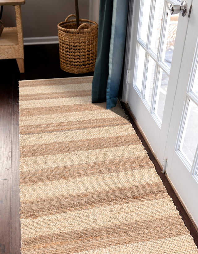 Natural Ivory 2' 2 x 6' 1 Braided Jute Runner Area Rug 100% Jute Hand Braided Natural Eco-Friendly Boho Style Carpet for Living Rooms Dining Office Space Dorms for Sale at Rug Engine