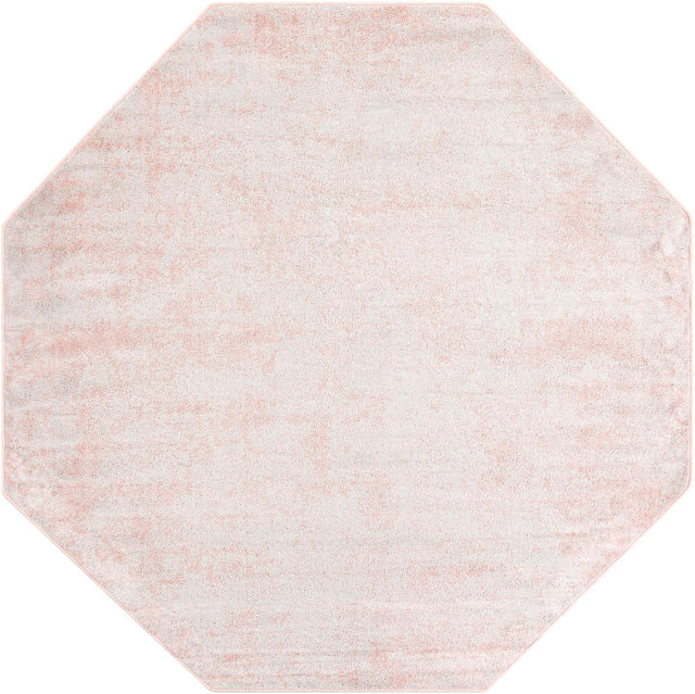 Carnation Pink 7' 1 x 7' 1 Eos Octagon Area Rug 100% Polypropylene Stain Resistant Carpet With Cotton Backing Marbled Design for Living, Dining Room, Office for Sale at Rug Engine