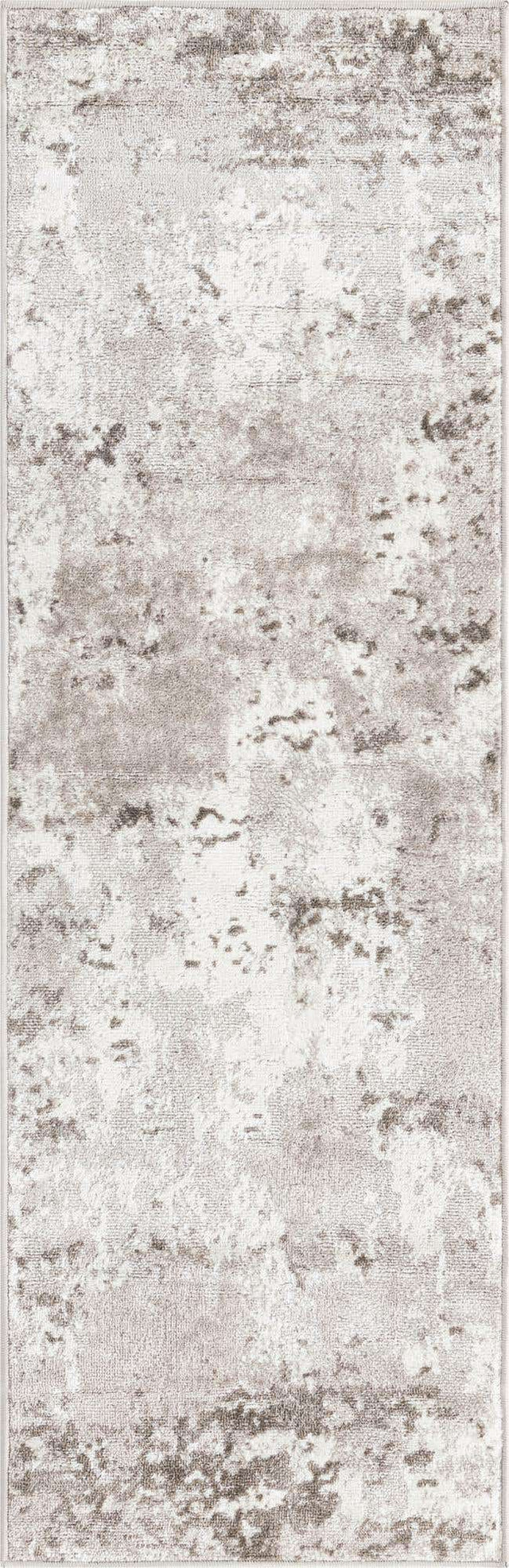 Stone Gray 2' x 5' 3 Eos Runner Area Rug 100% Polypropylene Stain Resistant Carpet With Cotton Backing Marbled Design for Living, Dining Room, Office for Sale at Rug Engine