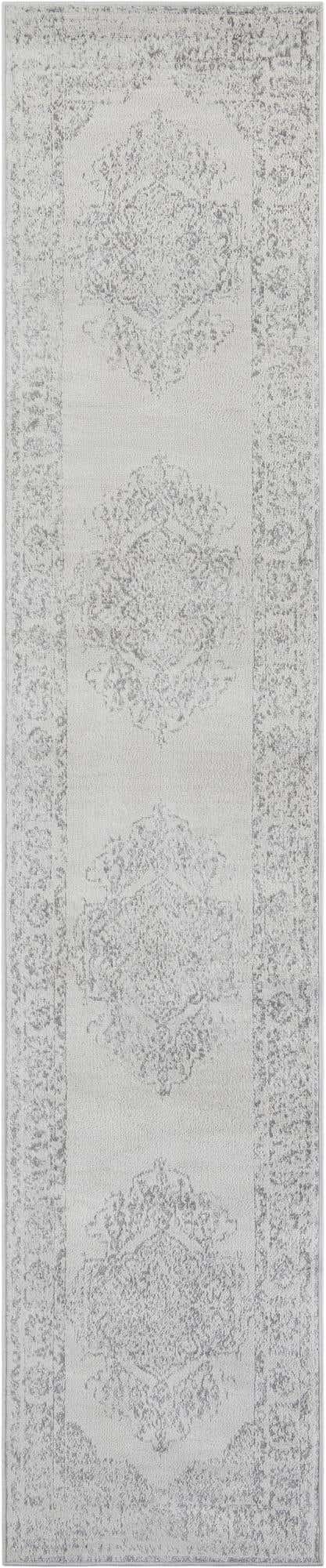 Ivory 2' 7 x 13' 1 Oxford Runner Area Rug Traditional Design 100% Polypropylene Carpet for Living Room, Bedrooms, Dining, Office for Sale at Rug Engine