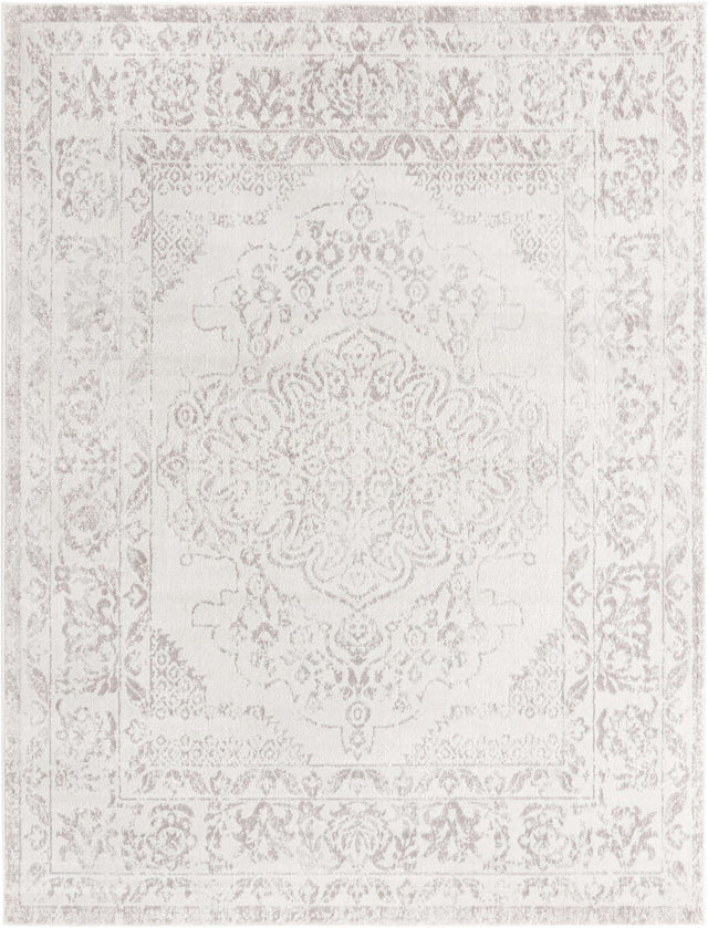Ivory 7' 1 x 10' Oxford Rectangle Area Rug Traditional Design 100% Polypropylene Carpet for Living Room, Bedrooms, Dining, Office for Sale at Rug Engine