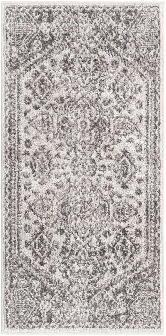 Cream 2' x 4' 1 Oxford Runner Area Rug Traditional Design 100% Polypropylene Carpet for Living Room, Bedrooms, Dining, Office for Sale at Rug Engine