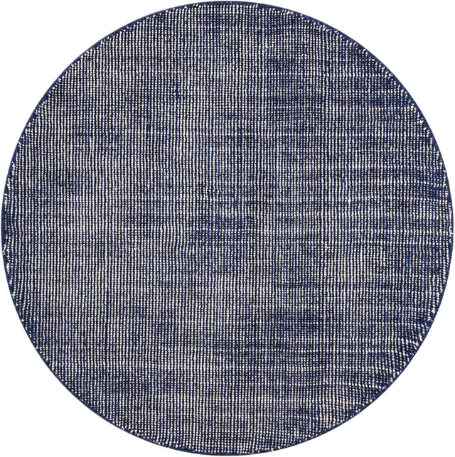 Blueberry 5' 3 x 5' 3 Jill Zarin English Manor Round Area Rug 100% Premium Natural Wool Handwoven Carpet for Living Rooms, Office Space, Bedrooms, Dorms for Sale at Rug Engine