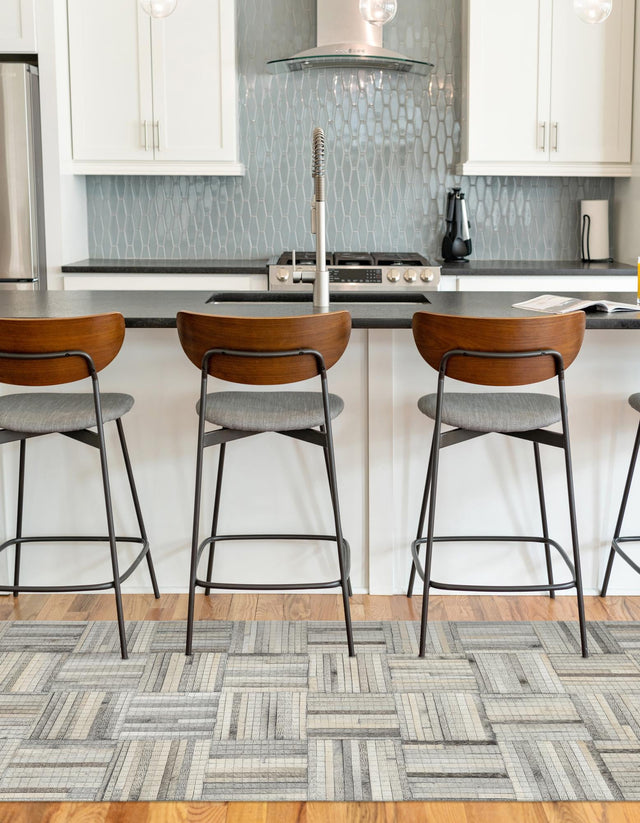 Authentic Luxury Light Brown Ivory 1' 2 x 3' 1 Cowhide Leather Runner Area Rug Modern Interior Design 100% Real Natural Cowhide Carpet for Designer Home Decor for Sale at Rug Engine