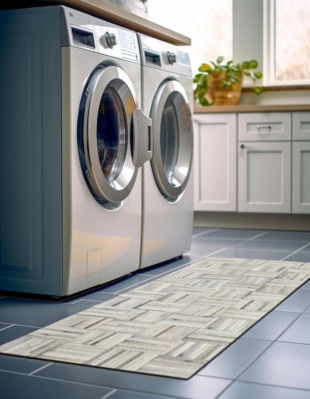 Authentic Luxury Light Brown Ivory 2' 2 x 6' 1 Cowhide Leather Runner Area Rug Modern Interior Design 100% Real Natural Cowhide Carpet for Designer Home Decor for Sale at Rug Engine