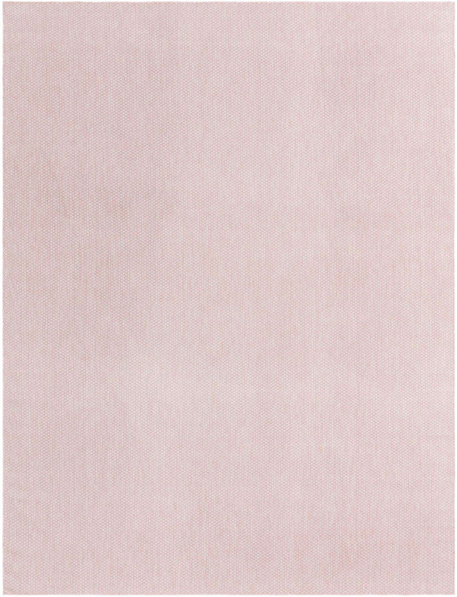 Whisper Pink 10' x 13' 1 Outdoor Solid Rectangle Area Rug Weather Resistant for Patio, Deck, Terrace, Balcony, Porch 100% Polypropylene Minimalist Waterproof Carpet for Sale at Rug Engine