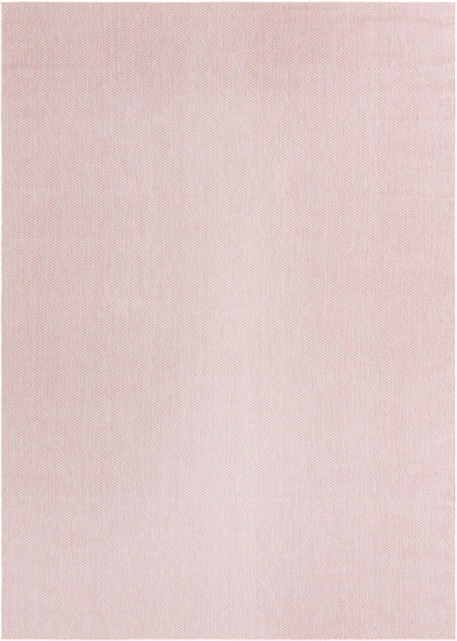 Whisper Pink 10' x 14' 1 Outdoor Solid Rectangle Area Rug Weather Resistant for Patio, Deck, Terrace, Balcony, Porch 100% Polypropylene Minimalist Waterproof Carpet for Sale at Rug Engine