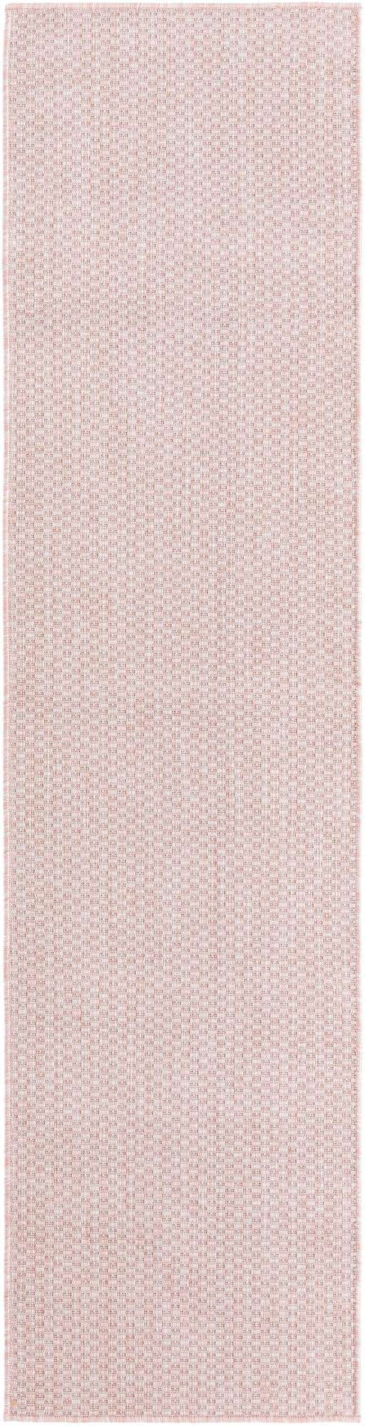 Whisper Pink 2' x 8' Outdoor Solid Runner Area Rug Weather Resistant for Patio, Deck, Terrace, Balcony, Porch 100% Polypropylene Minimalist Waterproof Carpet for Sale at Rug Engine
