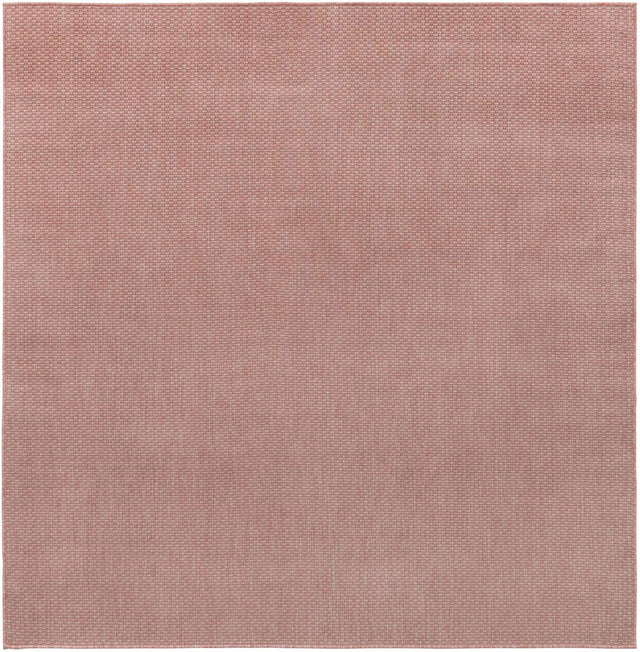 Whisper Pink 7' 10 x 7' 10 Outdoor Solid Square Area Rug Weather Resistant for Patio, Deck, Terrace, Balcony, Porch 100% Polypropylene Minimalist Waterproof Carpet for Sale at Rug Engine