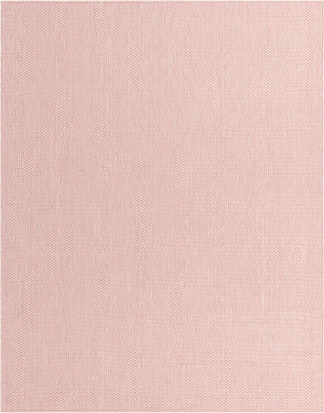 Whisper Pink 7' 10 x 10' Outdoor Solid Rectangle Area Rug Weather Resistant for Patio, Deck, Terrace, Balcony, Porch 100% Polypropylene Minimalist Waterproof Carpet for Sale at Rug Engine