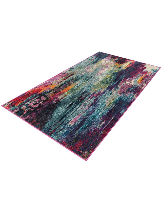 Multicolor 3' 3 x 5' 3 Chromatic Rectangle Area Rug 100% Polypropylene With Cotton Backing Abstract Modern Colorful Carpet Mat for Home Decor & Interior Design for Sale at Rug Engine