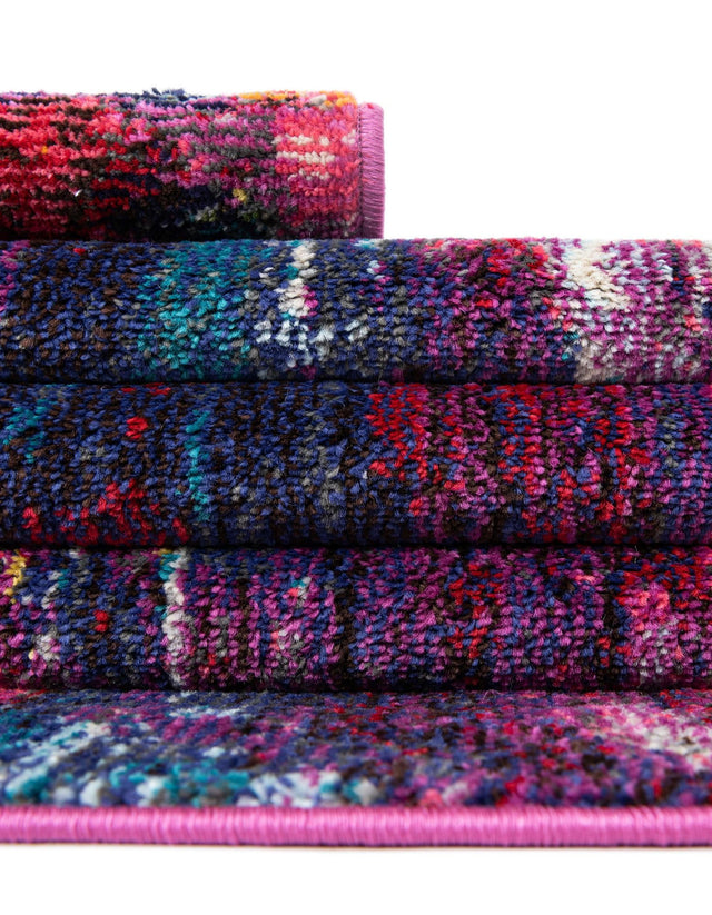 Multicolor 4' 1 x 4' 1 Chromatic Square Area Rug 100% Polypropylene With Cotton Backing Abstract Modern Colorful Carpet Mat for Home Decor & Interior Design for Sale at Rug Engine