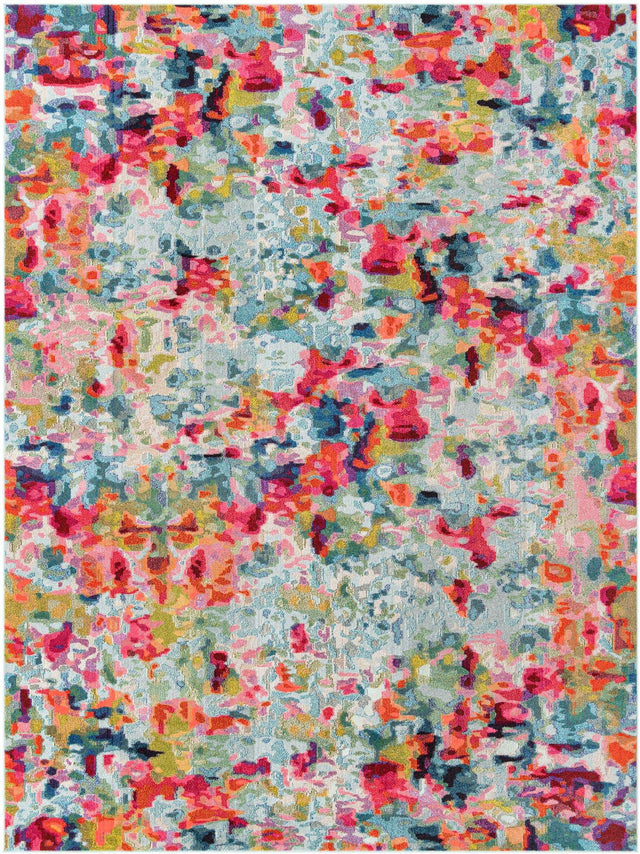 Multicolor 10' x 13' 1 Chromatic Rectangle Area Rug 100% Polypropylene With Cotton Backing Abstract Modern Colorful Carpet Mat for Home Decor & Interior Design for Sale at Rug Engine