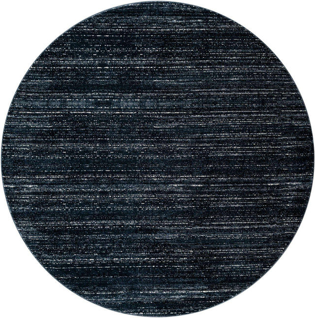 Navy Blue 6' 1 x 6' 1 Jill Zarin Uptown Round Area Rug 70% Polypropylene & 30% Polyester Contemporary Carpet for Living, Dining, Office, Bedroom for Sale at Rug Engine