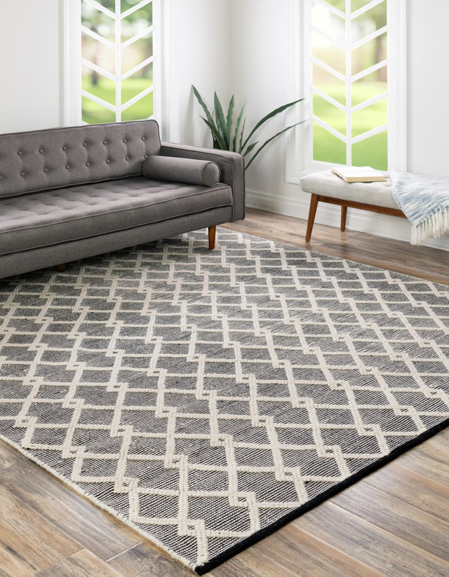 Blackberry 8' x 8' Jill Zarin Dorset Square Area Rug Premium Wool & Cotton Blend All Natural Pile Carpet for Bedrooms, Offices, Living Rooms, Dorms for Sale at Rug Engine