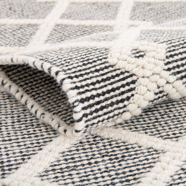 Blackberry 8' x 8' Jill Zarin Dorset Square Area Rug Premium Wool & Cotton Blend All Natural Pile Carpet for Bedrooms, Offices, Living Rooms, Dorms for Sale at Rug Engine