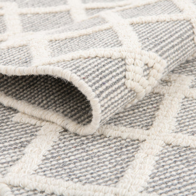 Gray Manor 2' x 6' 1 Jill Zarin Dorset Runner Area Rug Premium Wool & Cotton Blend All Natural Pile Carpet for Bedrooms, Offices, Living Rooms, Dorms for Sale at Rug Engine