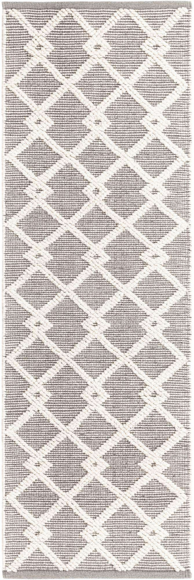 Gray Manor 2' x 6' 1 Jill Zarin Dorset Runner Area Rug Premium Wool & Cotton Blend All Natural Pile Carpet for Bedrooms, Offices, Living Rooms, Dorms for Sale at Rug Engine