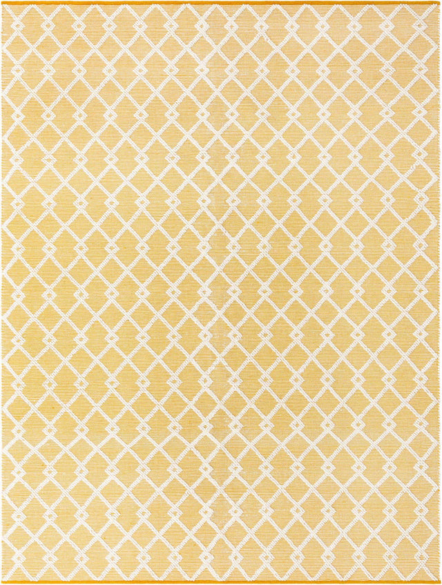 English Daisy 9' x 12' Jill Zarin Dorset Rectangle Area Rug Premium Wool & Cotton Blend All Natural Pile Carpet for Bedrooms, Offices, Living Rooms, Dorms for Sale at Rug Engine