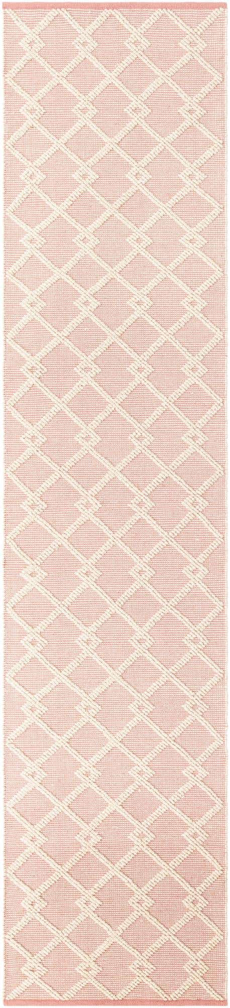 English Rose 2' 7 x 12' Jill Zarin Dorset Runner Area Rug Premium Wool & Cotton Blend All Natural Pile Carpet for Bedrooms, Offices, Living Rooms, Dorms for Sale at Rug Engine
