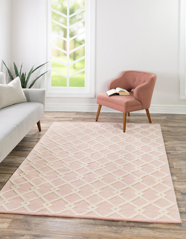 English Rose 9' x 12' Jill Zarin Dorset Rectangle Area Rug Premium Wool & Cotton Blend All Natural Pile Carpet for Bedrooms, Offices, Living Rooms, Dorms for Sale at Rug Engine