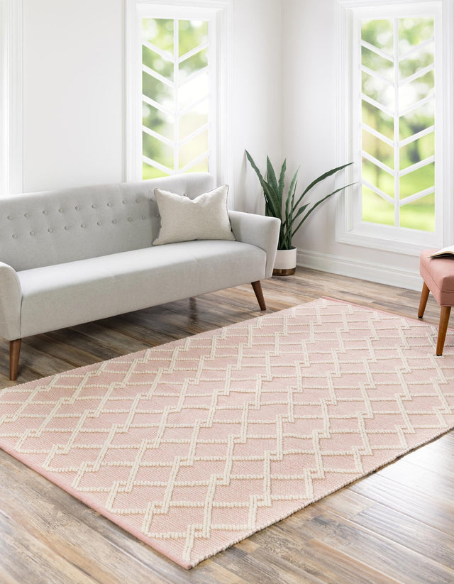 English Rose 9' x 12' Jill Zarin Dorset Rectangle Area Rug Premium Wool & Cotton Blend All Natural Pile Carpet for Bedrooms, Offices, Living Rooms, Dorms for Sale at Rug Engine