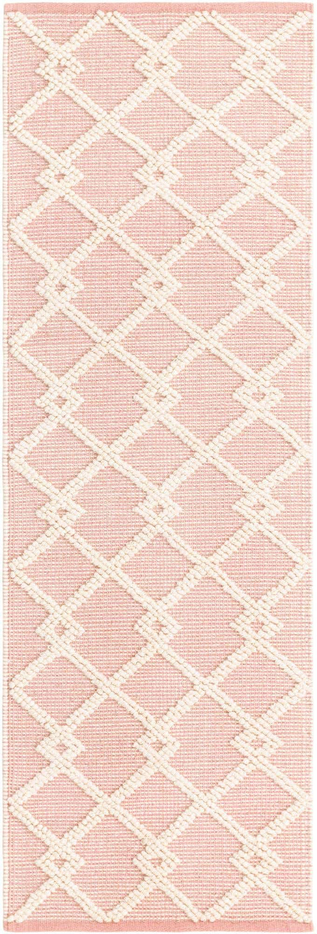 English Rose 2' x 6' 1 Jill Zarin Dorset Runner Area Rug Premium Wool & Cotton Blend All Natural Pile Carpet for Bedrooms, Offices, Living Rooms, Dorms for Sale at Rug Engine