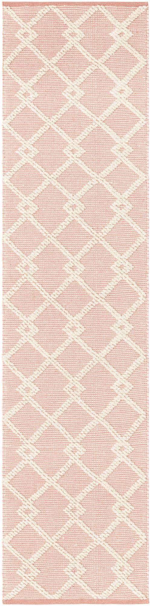 English Rose 2' x 8' Jill Zarin Dorset Runner Area Rug Premium Wool & Cotton Blend All Natural Pile Carpet for Bedrooms, Offices, Living Rooms, Dorms for Sale at Rug Engine
