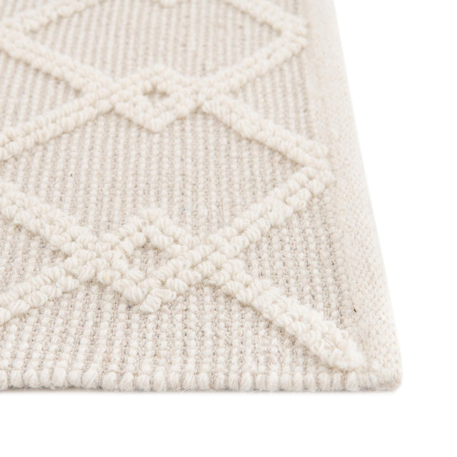 Vanilla Bean 5' 1 x 8' Jill Zarin Dorset Rectangle Area Rug Premium Wool & Cotton Blend All Natural Pile Carpet for Bedrooms, Offices, Living Rooms, Dorms for Sale at Rug Engine