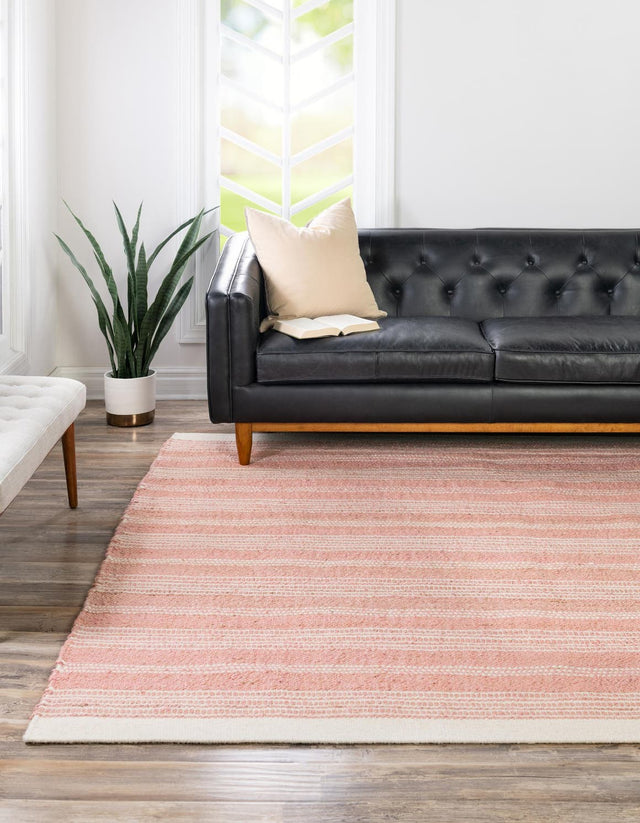 Blush Pink 10' x 10' Lariat Square Area Rug All Natural Jute & Wool With Cotton Backing Premium Carpet for Living Rooms, Dining, Office for Sale at Rug Engine