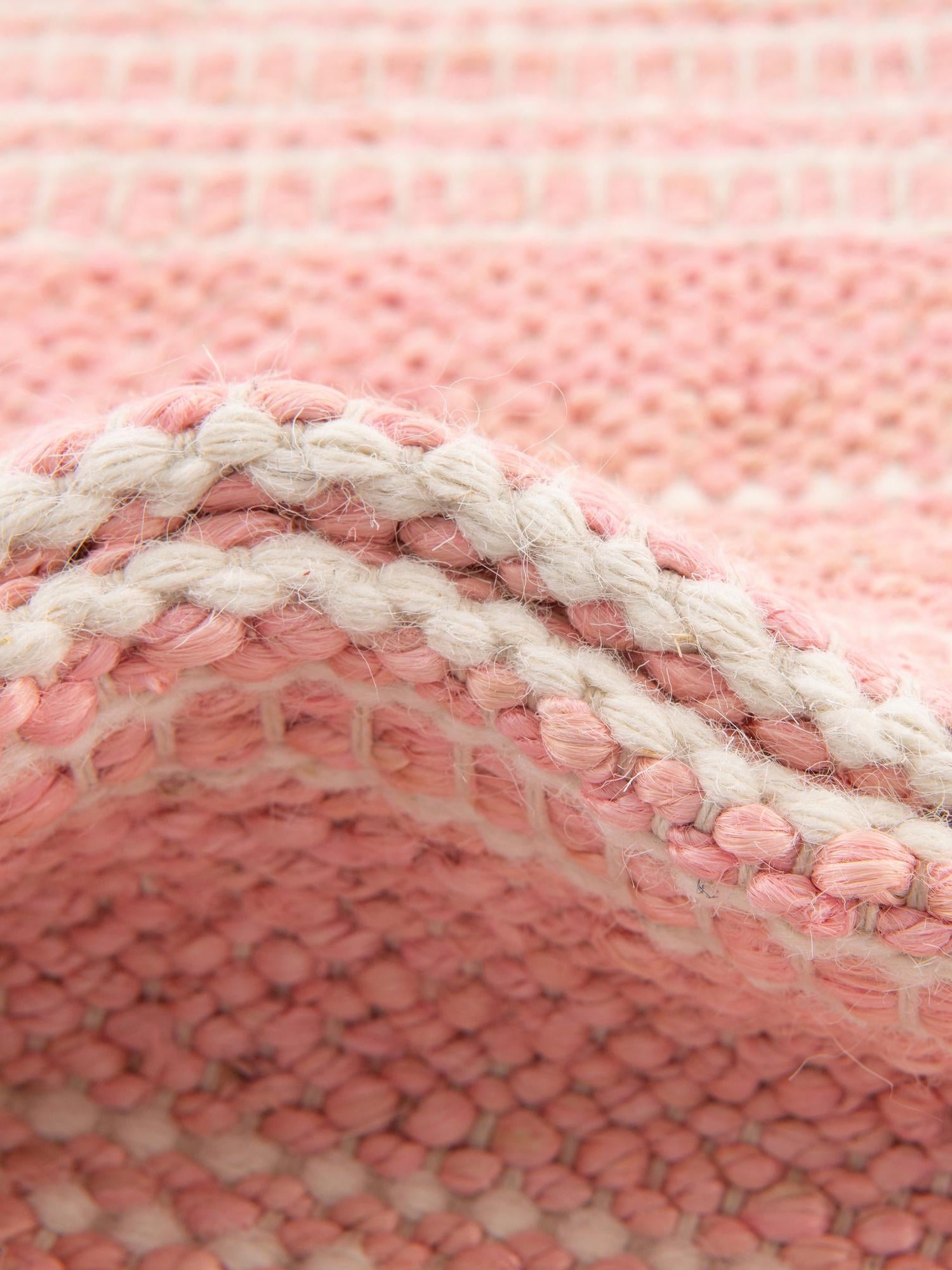 Blush Pink 10' x 10' Lariat Square Area Rug All Natural Jute & Wool With Cotton Backing Premium Carpet for Living Rooms, Dining, Office for Sale at Rug Engine