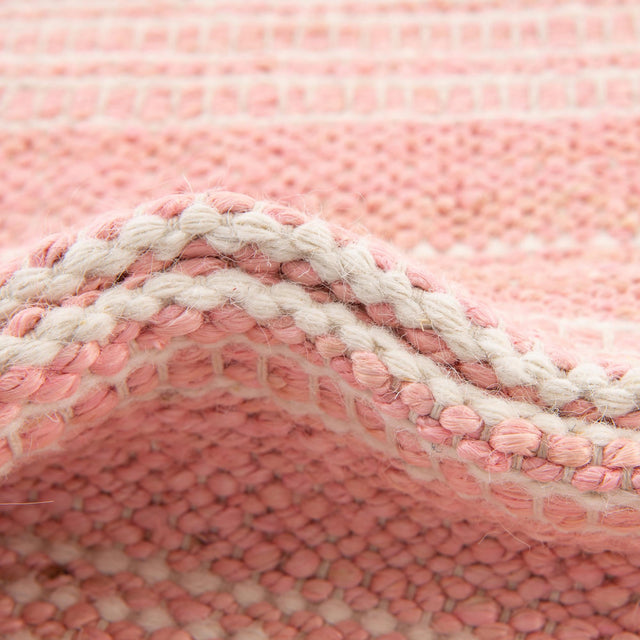 Blush Pink 10' x 10' Lariat Square Area Rug All Natural Jute & Wool With Cotton Backing Premium Carpet for Living Rooms, Dining, Office for Sale at Rug Engine