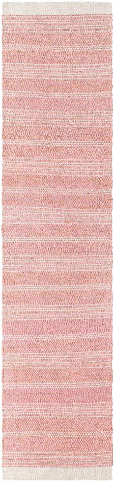 Blush Pink 2' 7 x 12' Lariat Runner Area Rug All Natural Jute & Wool With Cotton Backing Premium Carpet for Living Rooms, Dining, Office for Sale at Rug Engine