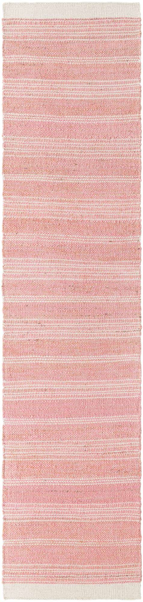 Blush Pink 2' 7 x 12' Lariat Runner Area Rug All Natural Jute & Wool With Cotton Backing Premium Carpet for Living Rooms, Dining, Office for Sale at Rug Engine