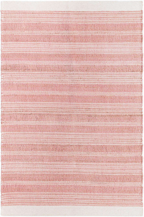 Blush Pink 4' 1 x 6' 1 Lariat Rectangle Area Rug All Natural Jute & Wool With Cotton Backing Premium Carpet for Living Rooms, Dining, Office for Sale at Rug Engine