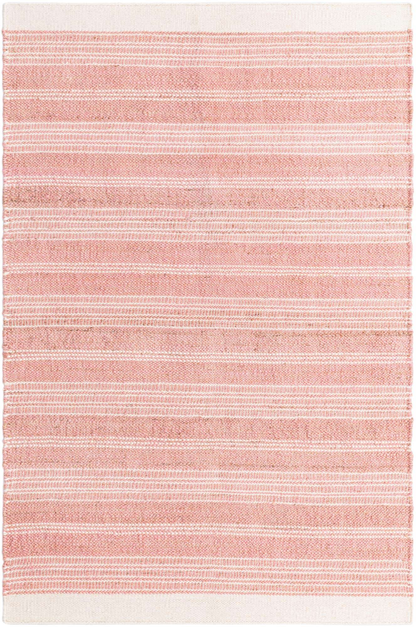 Blush Pink 5' 1 x 8' Lariat Rectangle Area Rug All Natural Jute & Wool With Cotton Backing Premium Carpet for Living Rooms, Dining, Office for Sale at Rug Engine