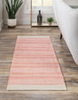 Blush Pink 2' x 8' Lariat Runner Area Rug All Natural Jute & Wool With Cotton Backing Premium Carpet for Living Rooms, Dining, Office for Sale at Rug Engine